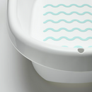 LÄTTSAM Baby bath, white/turquoise