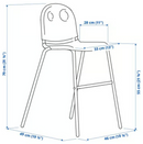 VILDGÅS Junior chair, white/white