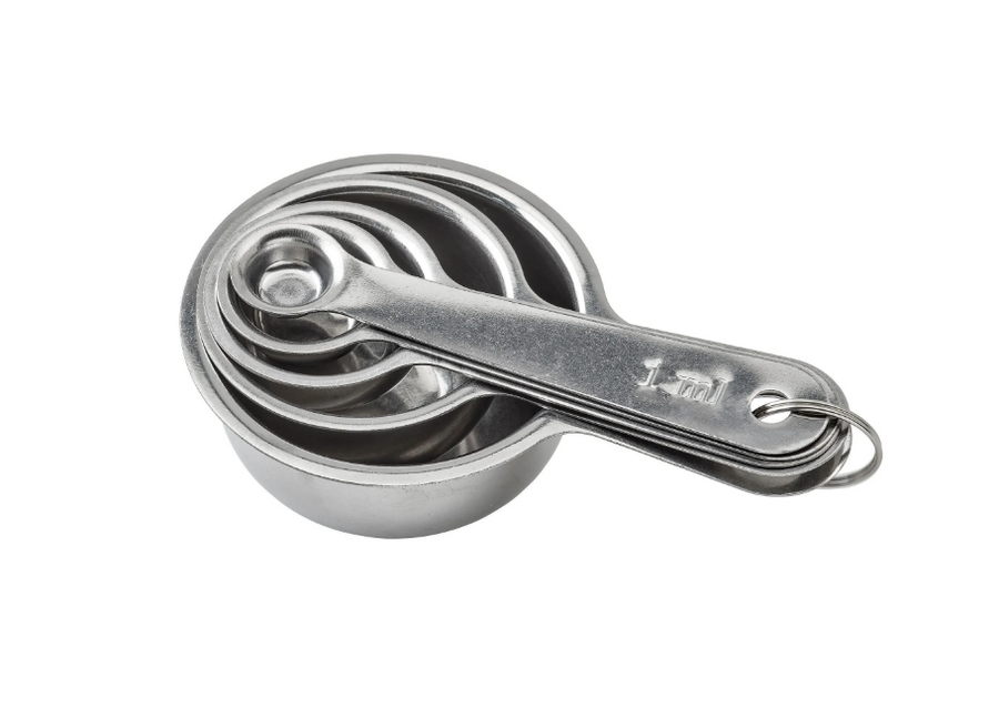 VARDAGEN set of measuring cups, grey, 5 piece