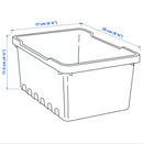 UPPSNOFSAD Storage box, black, 25x17x12 cm/3.5 l / UPPSNOFSAD Lid, black, 25x17 cm