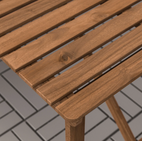 ASKHOLMEN Dining table, dark-brown, 143x75 cm