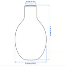 BLODBJÖRK Vase, yellow, 16 cm