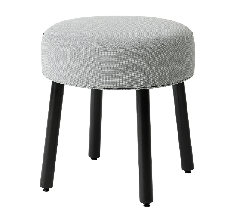 MÖRTFORS pouffe, diseröd grey, 47x47 cm