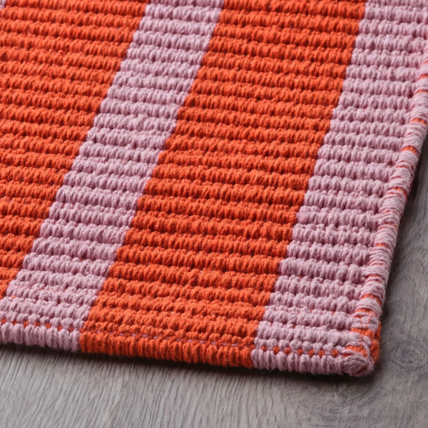 VAGSKYLT Door mat, pink/orange, 40x60 cm