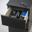 MALM Chest of 3 drawers, black-brown, 40x78 cm