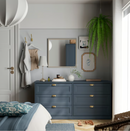 NYPONBUSKE Mirror, grey-beige, 65x65 cm
