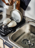 LILLHAVET Multifunctional dish rack, anthracite