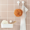 ABYAN Body puff, set of 3, orange/green/white