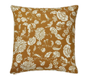 IDALINNEA lace pillow cover, yellow-brown, 50x50 cm
