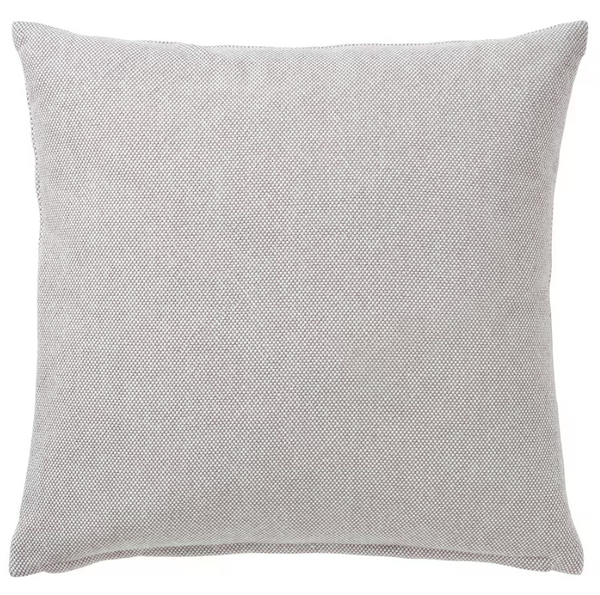 SANDTRAV Cushion, grey/white, 45x45 cm