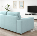 VIMLE Frame 2-seat section/VIMLE Cover for 2-seat section, Saxemara light blue