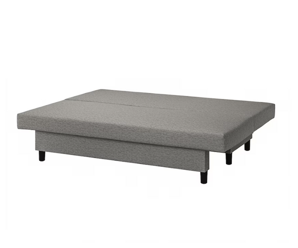 ÄLVDALEN 3-seat sofa-bed, Knisa grey-beige