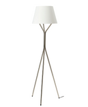 BLÄNKFYR floor lamp, nickel-plated, 151 cm