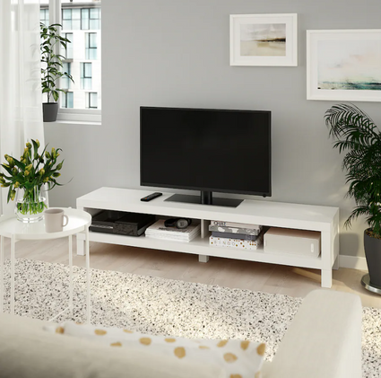 LACK TV bench, white, 160x35x36 cm