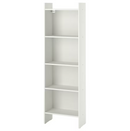 BAGGEBO Bookcase, white, 50x25x160 cm