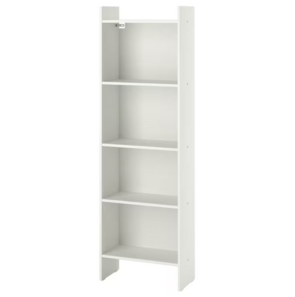 BAGGEBO Bookcase, white, 50x25x160 cm