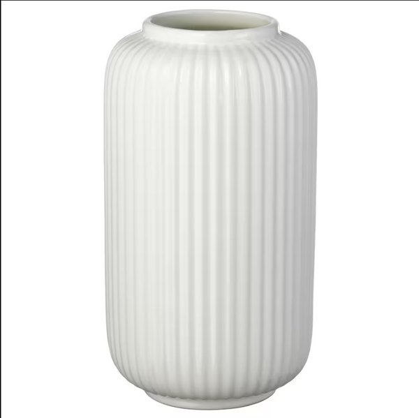 STILREN Vase, white, 22 cm