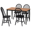 DANDERYD Dining table, pine veneer-black, 130x80 cm