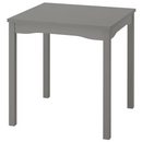 HAUGA Table, grey/birch veneer, 74x74 cm