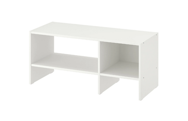 BAGGEBO tv bench, white, 90x35x40 cm