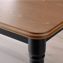 DANDERYD Dining table, pine veneer-black, 130x80 cm