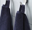 HIMLEÅN Bath towel, dark blue/mélange, 70x140 cm