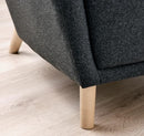 OSKARSHAMN Wing chair, Gunnared black-grey