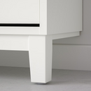 STALL Shoe cabinet with 4 compartments, white, 96x17x90 cm