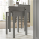 HAUGA Stool, gray