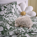 SKOGSDUVA kids' bedding set, white/green, 150x200/50x60 cm