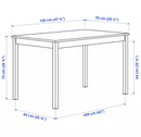 INGO  table, pine, 120x75 cm