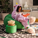 BRÄNNBOLL inflatable gaming lounge chair, high-gloss green