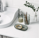 BROFJARDEN 3-piece bathroom set, grey