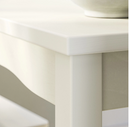 HAUGA kitchen table, white, 118x74 cm, seats 4