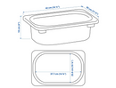 TROFAST storage box, light orange, 42x30x10 cm