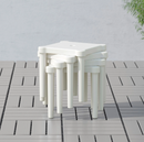 UTTER children's stool, white