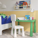 MAMMUT children's table, high-gloss green, 77x55 cm