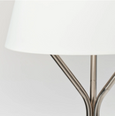 BLÄNKFYR floor lamp, nickel-plated, 151 cm