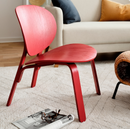 FRÖSET Easy chair, red stained oak veneer