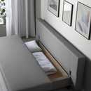 ÄLVDALEN 3-seat sofa-bed, Knisa grey-beige