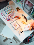 SMÅGÖRA Desk, white, 93x51 cm