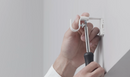BEKRÄFTA curtain rod set, white, 120-210 cm 19 mm