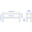 LACK TV bench, white, 90x26x45 cm