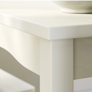 HAUGA kitchen table, white, 74x74 cm, seats 2