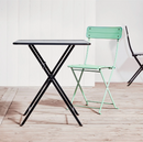 SUNDSO Table, light green, outdoor, 65x65 cm