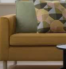 PÄRUP Cover for 3-seat sofa, Vissle yellow-brown