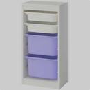 TROFAST Storage box, lilac, 42x30x23 cm