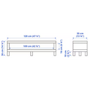LACK TV bench, white, 120x35x36 cm