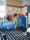 SPARKA Soft toy, football mini/blue red