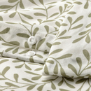 SORGMANTEL Duvet cover and 2 pillowcases, white/green, 200x200/50x60 cm